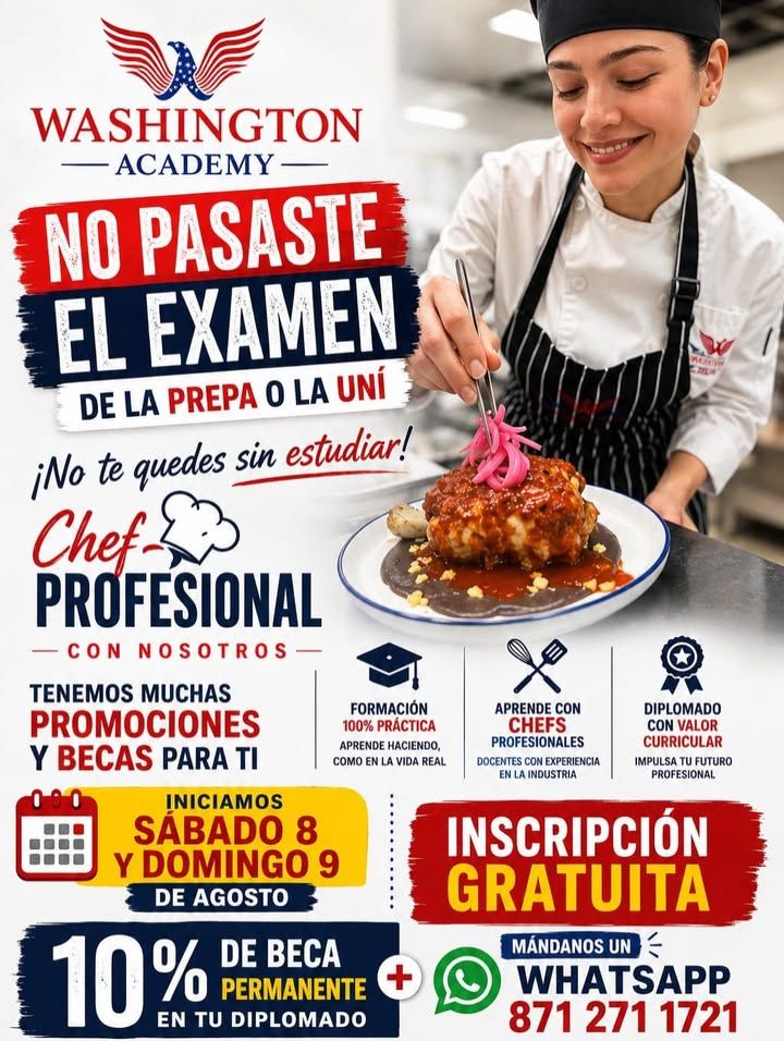Diplomado de Gastronomía en Washington Academy
